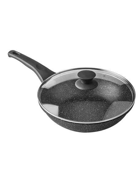 Wok Al Fund Piedra Black 28 Cm
