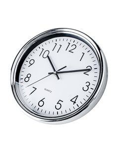 Relógio de cozinha branco/cromado redondo 25cm küken