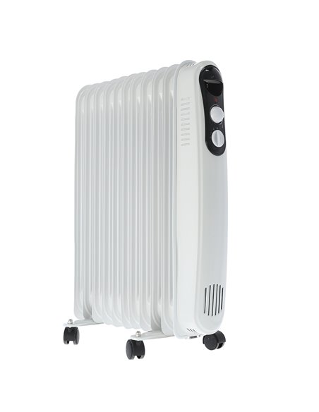 Radiador de óleo 11 elementos 2500w branco