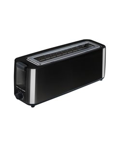 Tostadora plástico kuken 900w ranura grande negra
