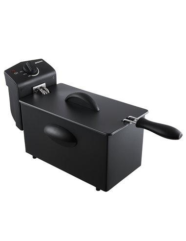 Freidora inox 2000w 3.0l kuken negro mate