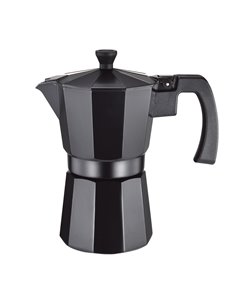 Cafetera aluminio negra supreme 9 tazas