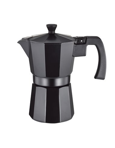 Cafetera Supreme Aluminio Negra 9tazas