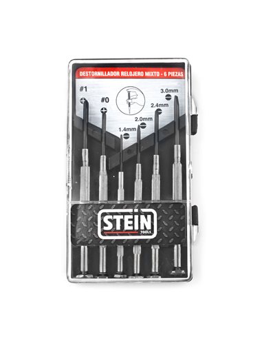 Destornillador Relojero Mixto Stein 6 Pc