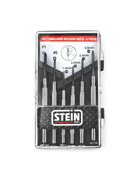 Destornillador Relojero Mixto Stein 6 Pc