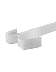 Fita de velcro branca compacta mh 20mm x 12m