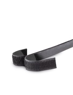 Fita de velcro compacta preta mh 20mm x 12m