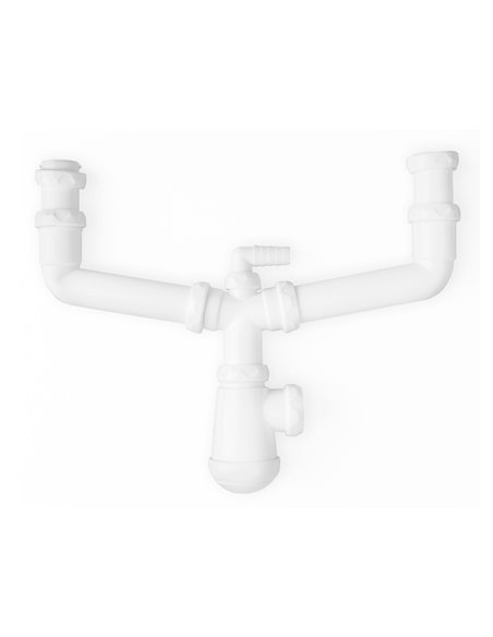 Sifão duplo Artic com válvula de cesto de 1 1/2"
