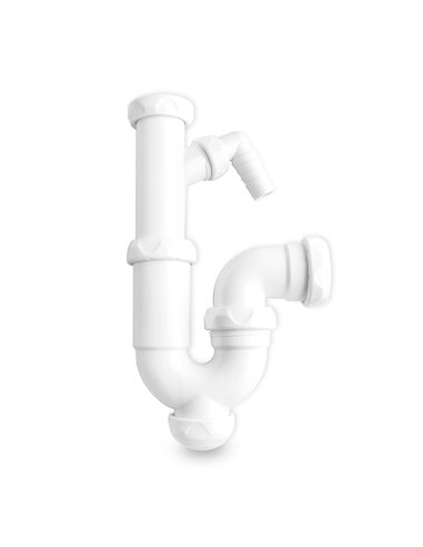 Sifon CurVo Ext T/LaVadora Simple1 1/2