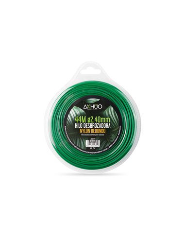 Hilo desbrozadora nylon akhuo 2,4 mm 44 m