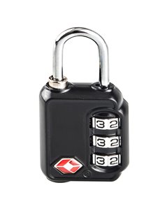 Cadeado de combinação Tsa lock preto 3 números