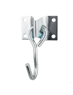 Gancho C/Base Rectangular 70x45mm Zinc