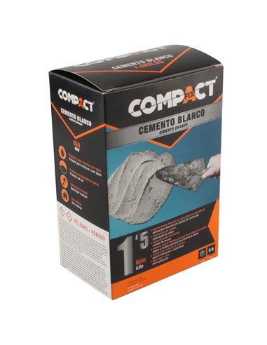 Cimento branco compacto 1,5kg