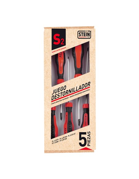 Destornillador Stein 3 Pl -2 Poz 5pcs