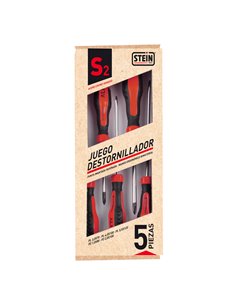 Juego destornillador stein 5 piezas 3pl-2ph