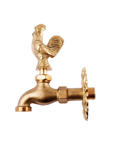 Grifo latón gallo con roseta