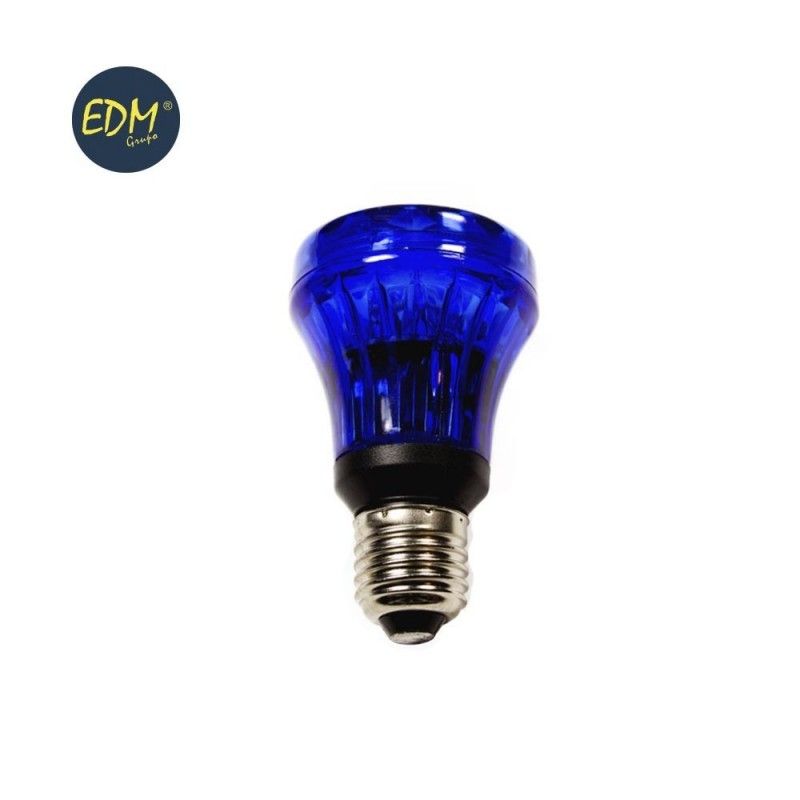 Lâmpada Flash E27 1W Azul EDM