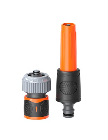 Set riego akhuo lanza + conectador 3/4"
