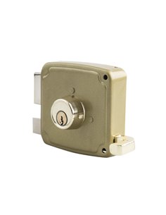 Fechadura de sobreposição dourada esquerda 100mm