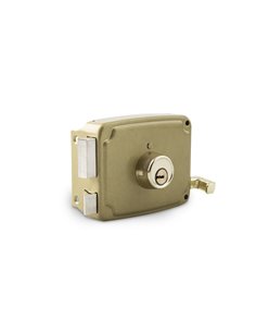 Cerradura Sobreponer Dorada 120mm Izqda