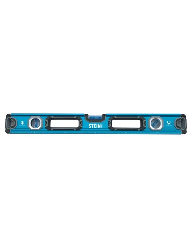 Nível de metal reto com ímã stein pro azul 300mm