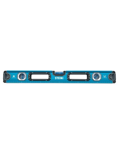 Nível de metal reto com ímã stein pro azul 600mm