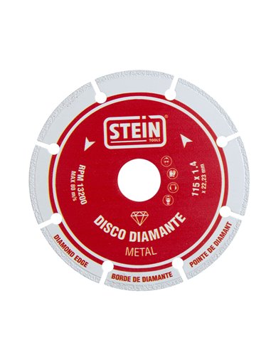 Disco Diamante Segmentado P/Metal115 Mm