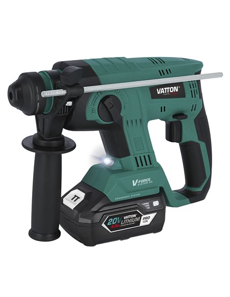 Martillo percutor brushless vatton 20v 1 batería 4.0ah