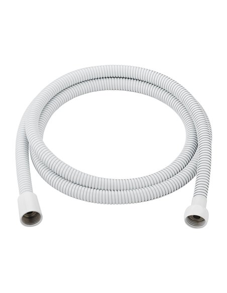 Flexo ducha inoxidable 1,8m blanco artic