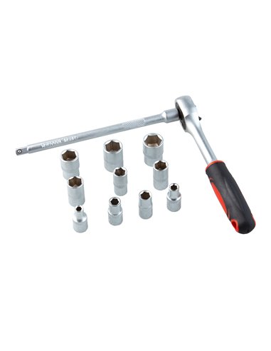 Juego llave carraca stein cromo vanadio 12 piezas