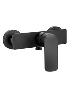 Monomando ducha coral negro mate