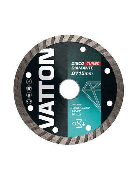Disco Vatton Osa Diamante Turbo 115mm