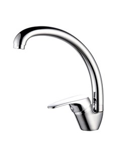 Lava-louça java monocomando com bica alta em tubo horizontal