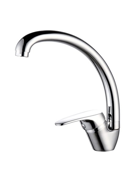 Lava-louça java monocomando com bica alta em tubo horizontal