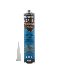 Masilla Poliuretano Flexible 300 Negra