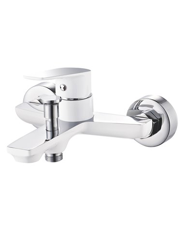 Monomando bañera blanco artic