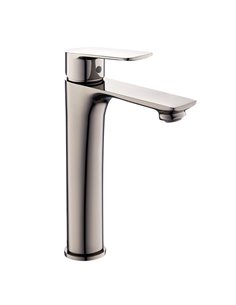 Monomando lavabo alto coral titanio brillo