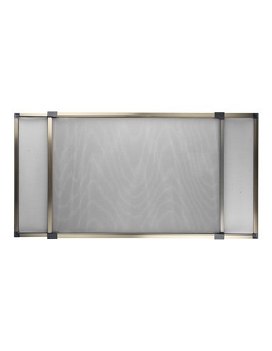 Mosquitera ventana fija extensible 100-192x70cm bronce