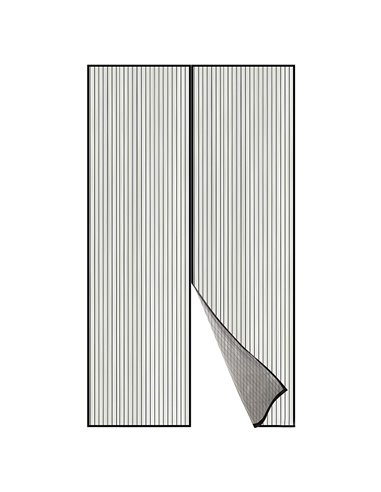 Mosquitera puerta con imán 120x230cm akhuo gris