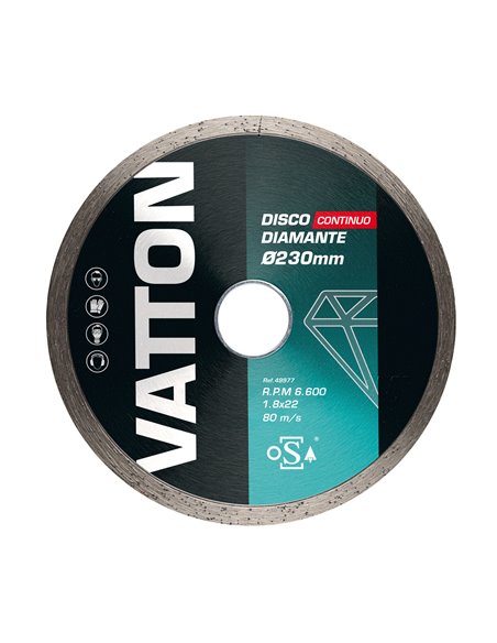 Disco Vatton Osa Diamante Continuo 230mm