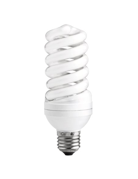 Bombilla bajo consumo matel espiral micro e27 35w cálida
