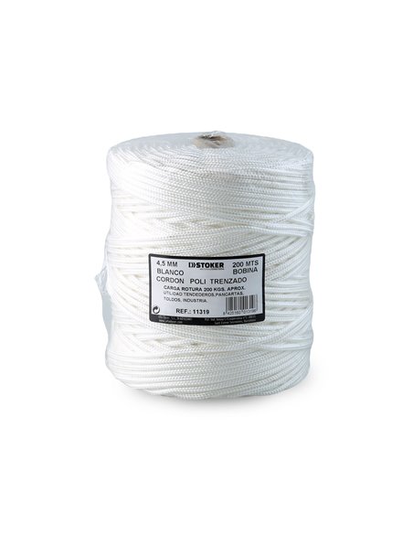 Cordon Pp Trenzado 4,5mm 200m Bic Blanc