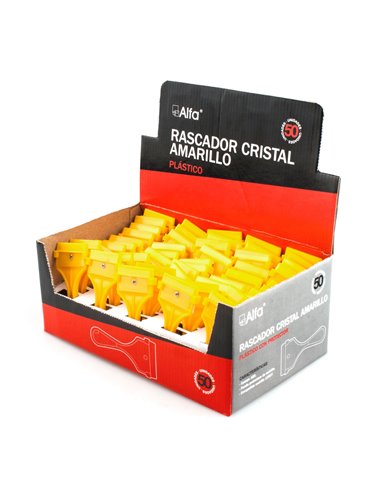 Rascador Plastico Cristal Amarillo