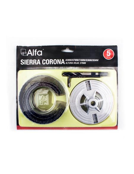Sierra Corona 7 Hojas, 26-63x16 Mm