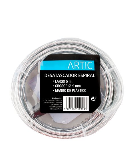 Desatascador Espiral Artic 5 M 9 Mm