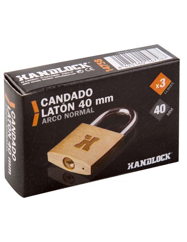 Candado Laton Handlock A/N 40 Mm