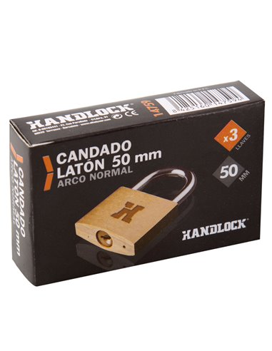 Candado Laton Handlock A/N 50 Mm