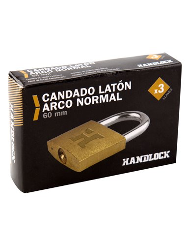 Candado Laton Handlock A/N 60 Mm