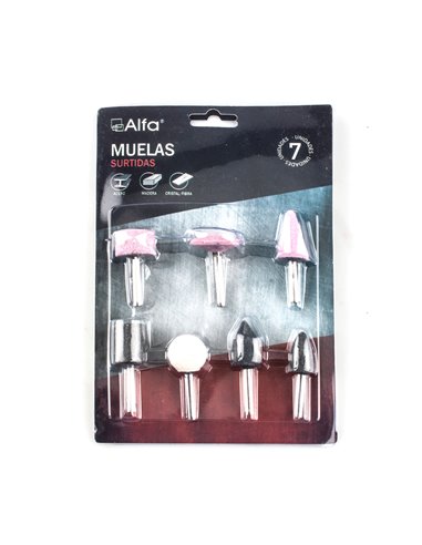Conjunto de rebolos de stein sortidos com 7 peças