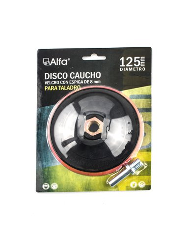Disco Caucho 125 Mm Velcro 10mm